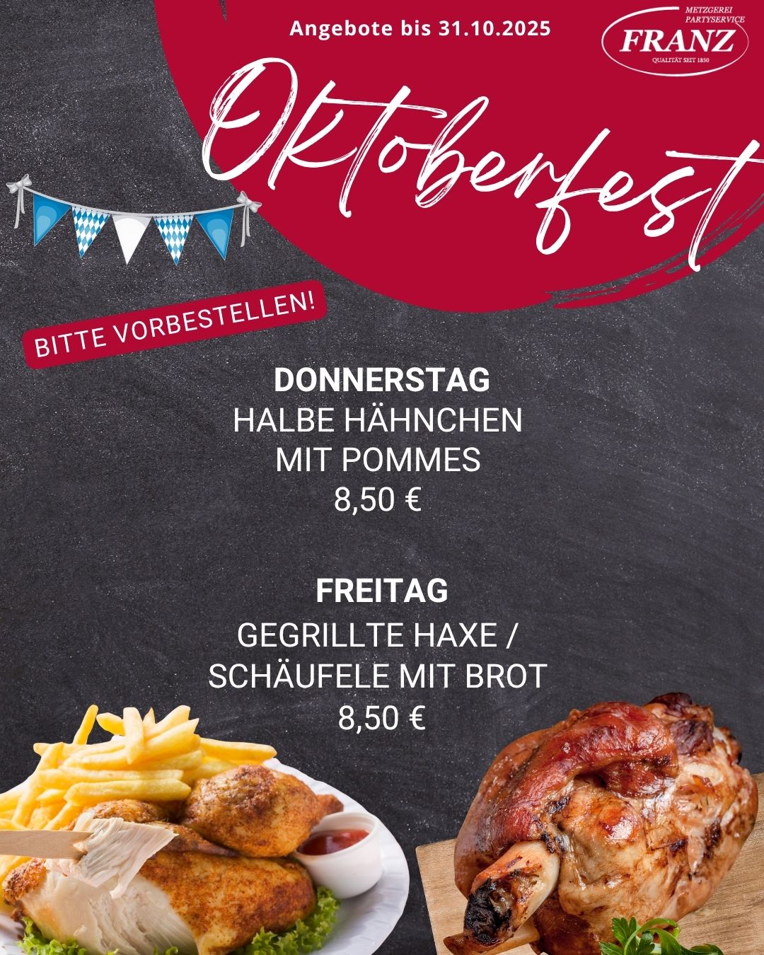 Oktoberfest angebot Metzgerei Franz Frammersbach