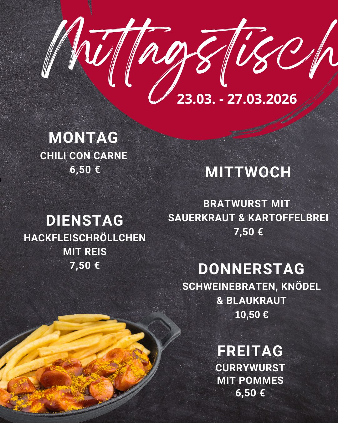 Mittagstisch Frammersbach Lohr Partenstein Spessart