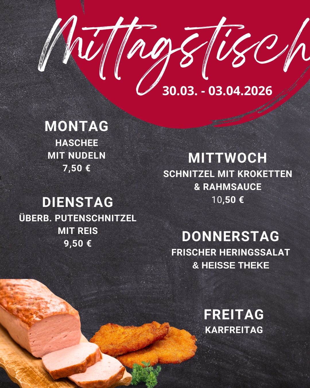 wochenangebot Mittagstisch Frammersbach Lohr Partenstein Spessart