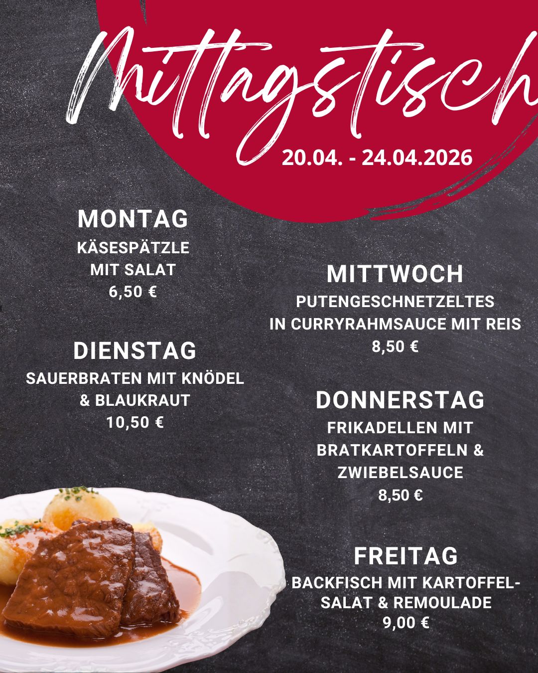 Mittagstisch Frammersbach Lohr Partenstein Spessart