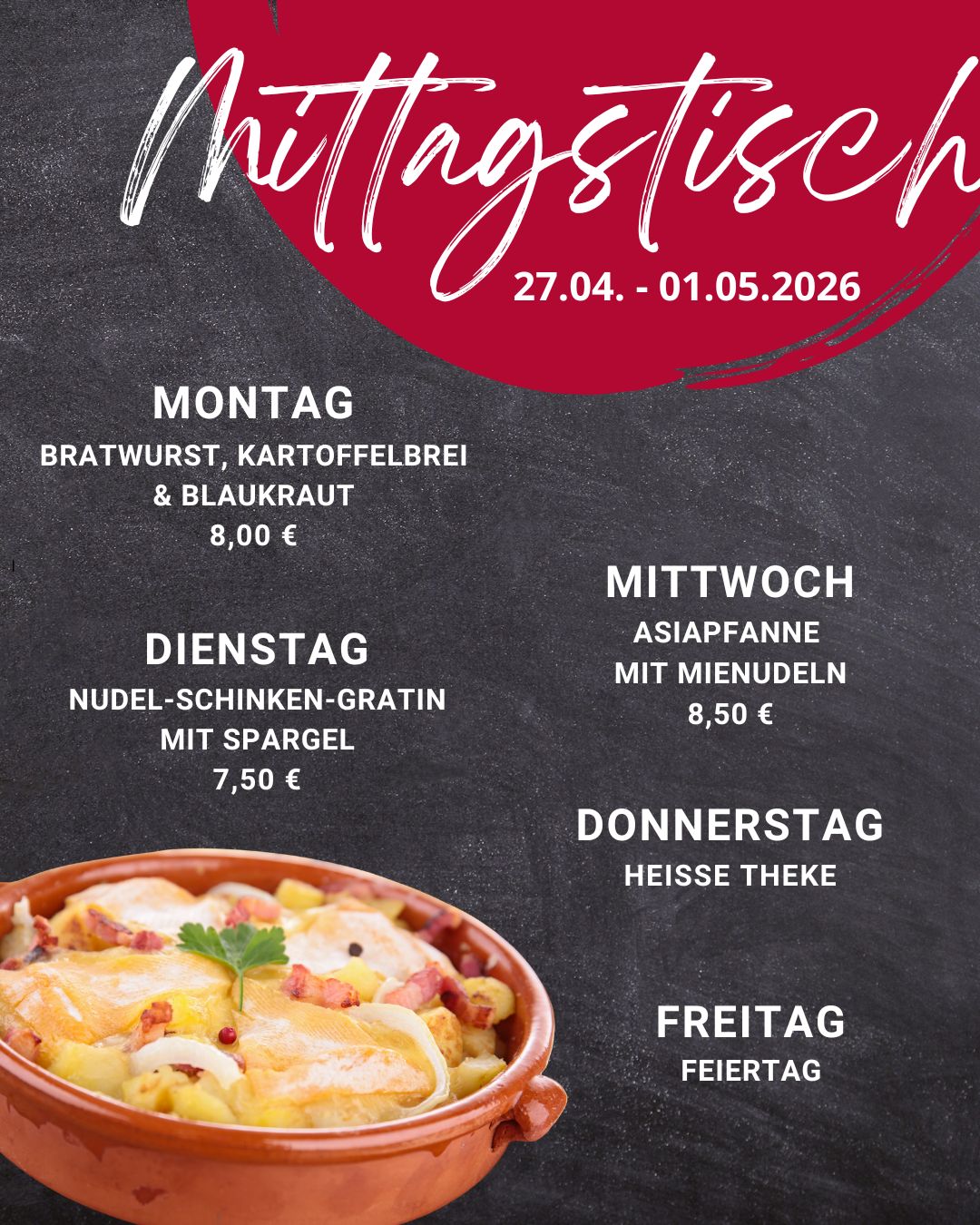 Mittagstisch Frammersbach Lohr Partenstein Spessart