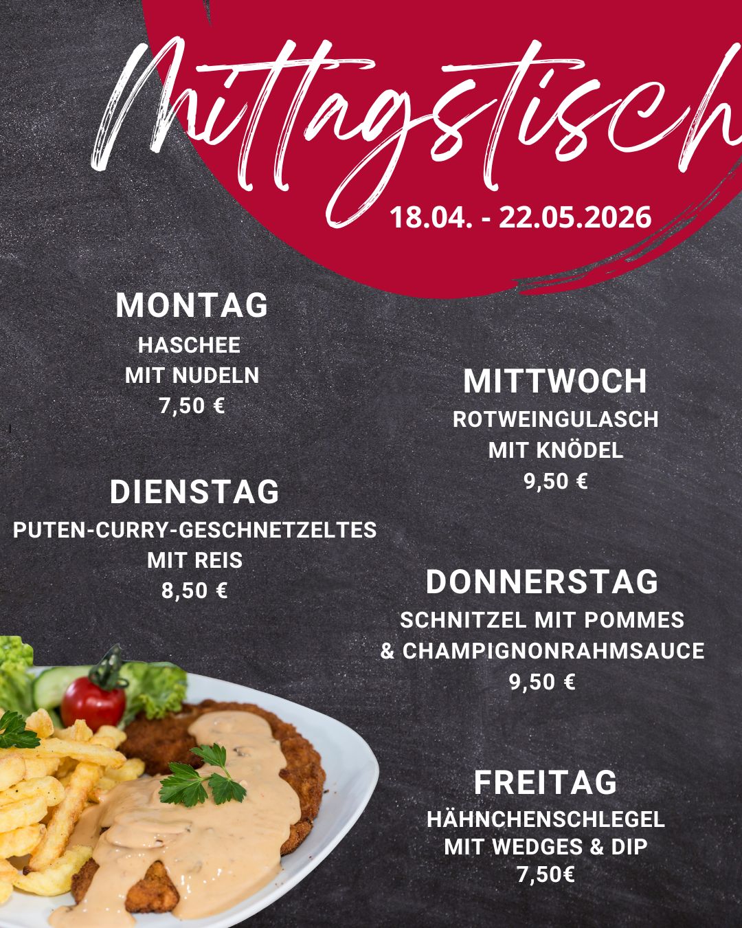 Mittagstisch Frammersbach Lohr Partenstein Spessart