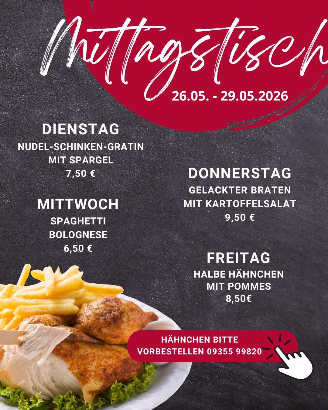 Mittagstisch Frammersbach Lohr Partenstein Spessart