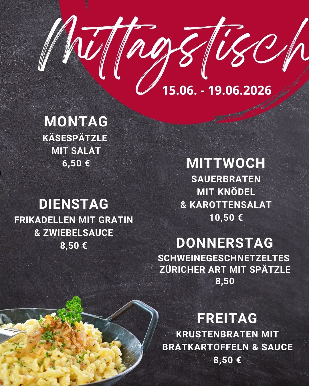 Mittagstisch Frammersbach Lohr Partenstein Spessart