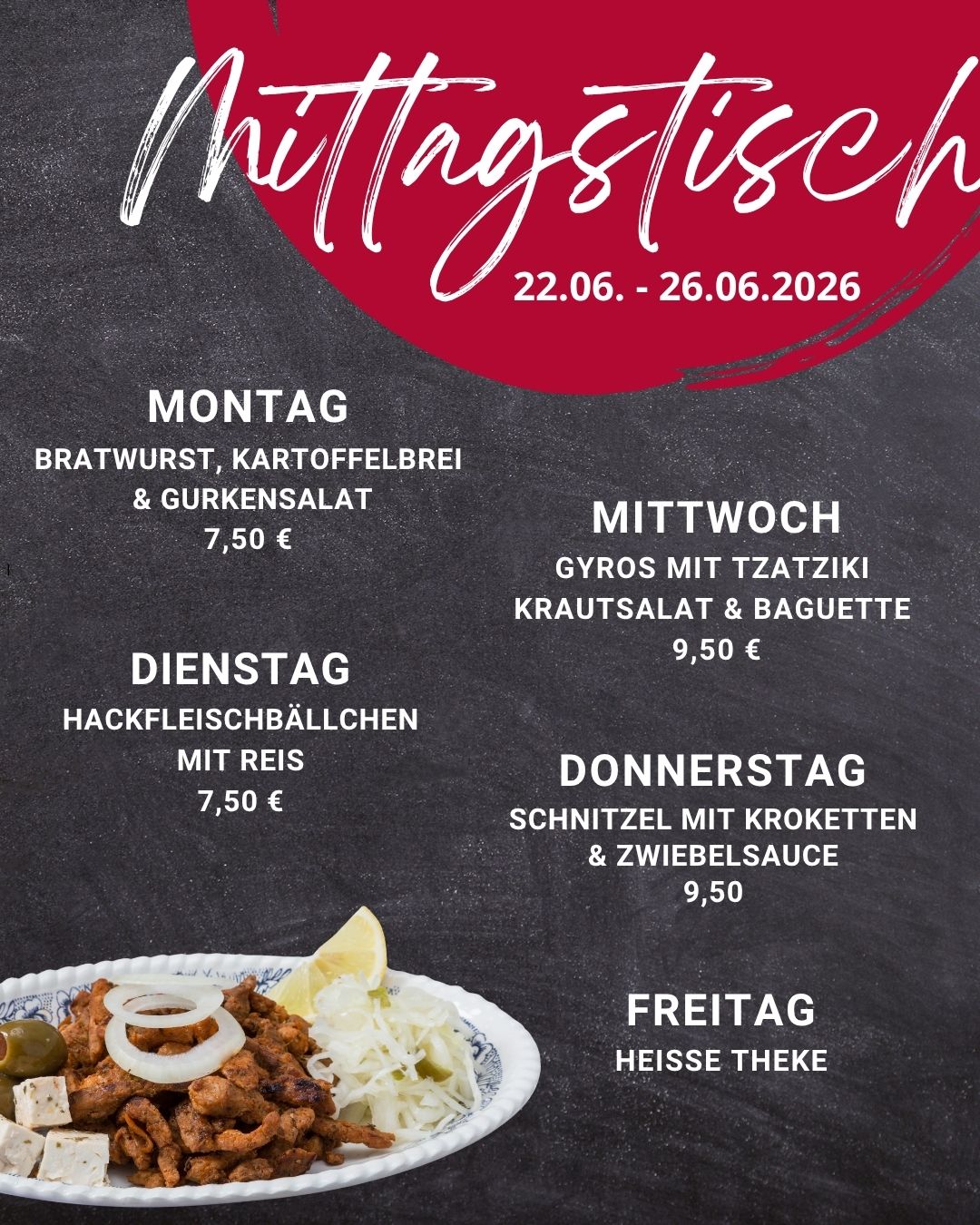 Mittagstisch Frammersbach Lohr Partenstein Spessart