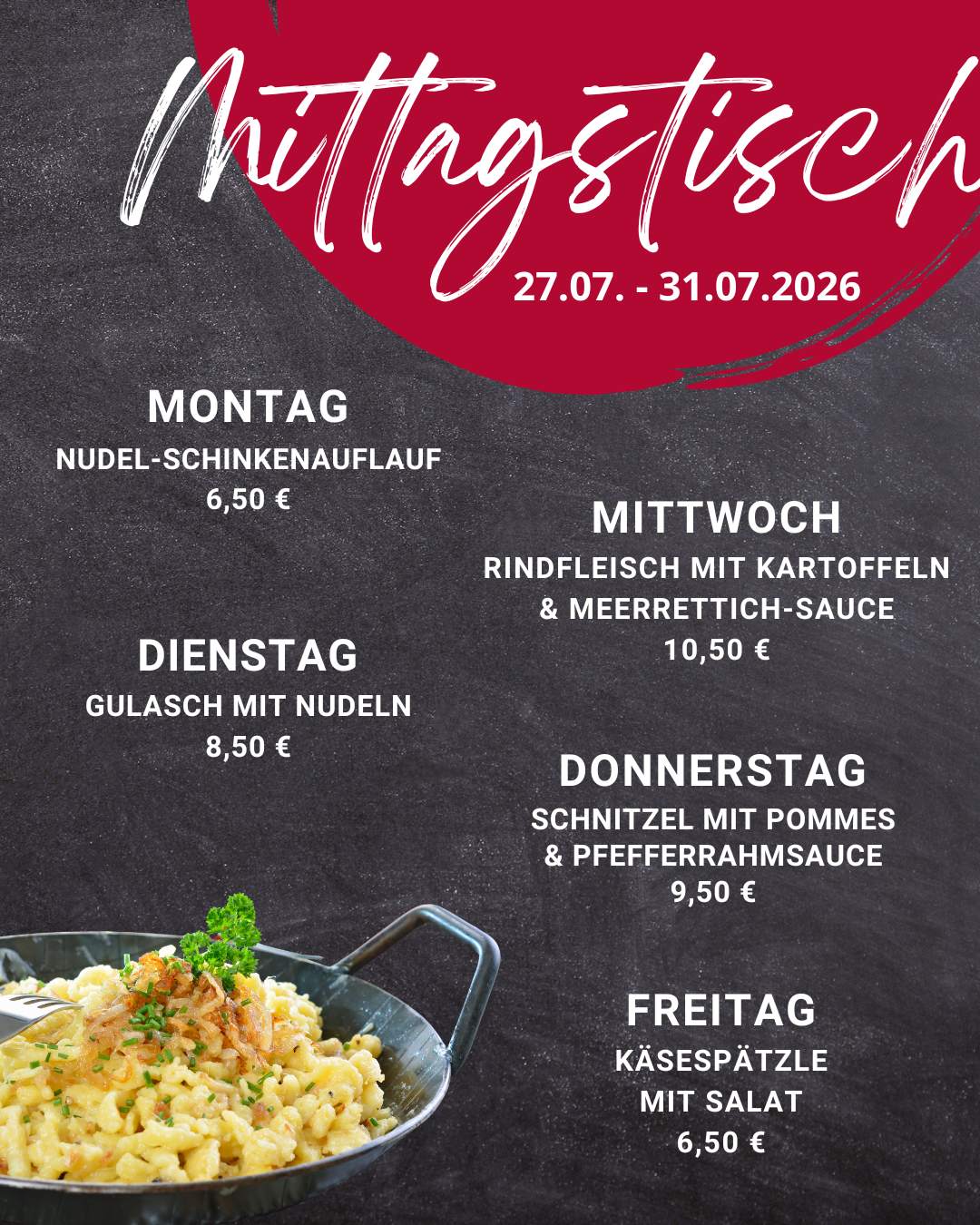 Mittagstisch Frammersbach Lohr Partenstein Spessart