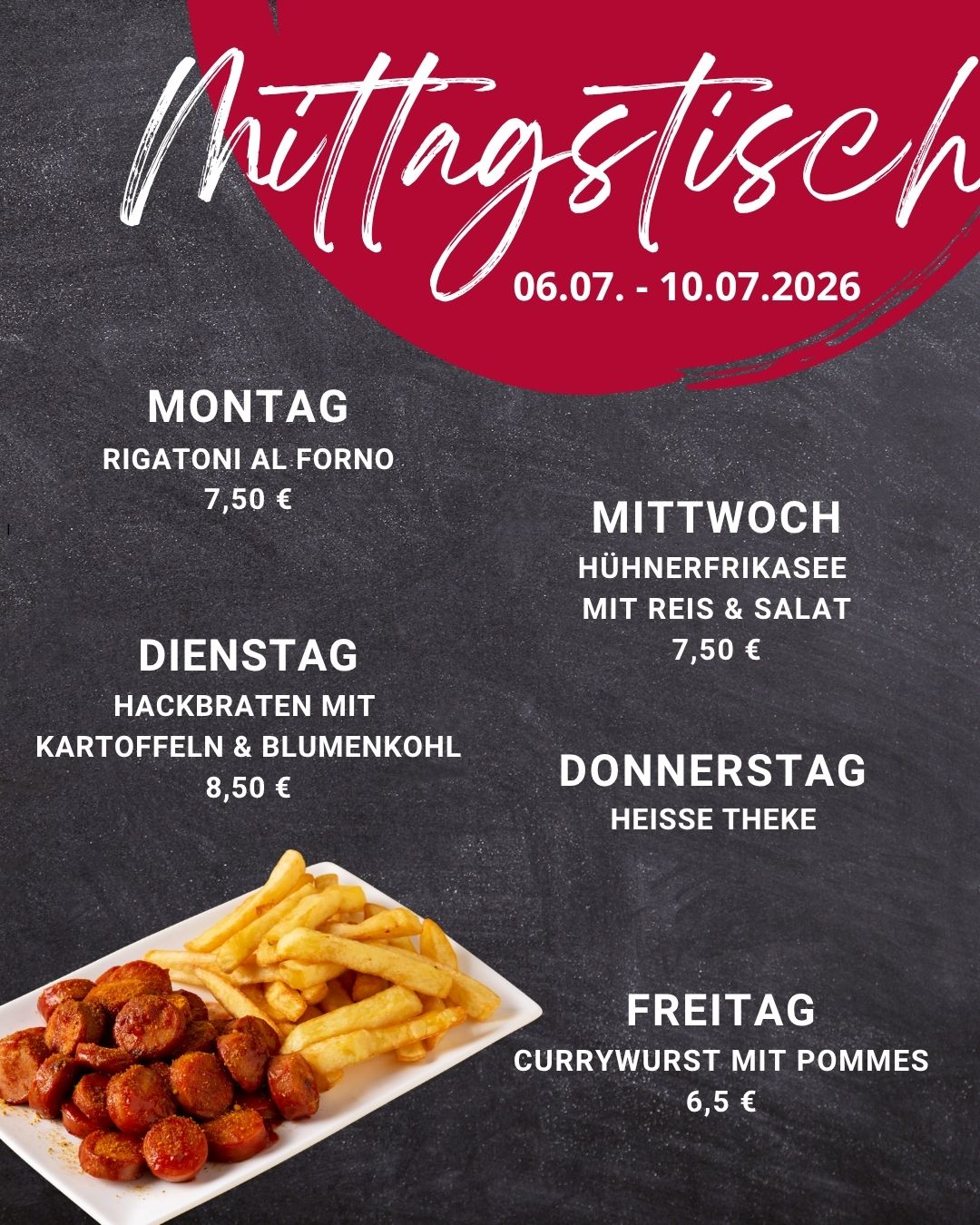 Mittagstisch Frammersbach Lohr Partenstein Spessart