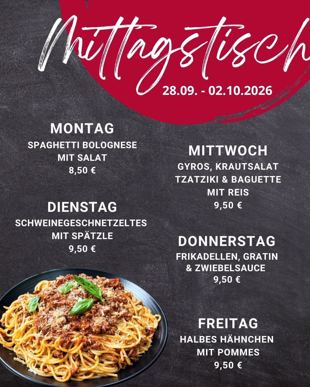 Mittagstisch Frammersbach Lohr Partenstein Spessart